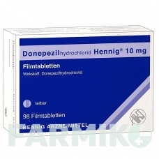 ДОНЕПЕЗИЛГИДРОХЛОРИД (DONEPEZILHYDROCHLORID) 10 мг таблетки 98 шт - Донепезил HENNIG