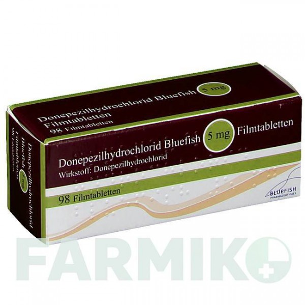 ДОНЕПЕЗИЛГИДРОХЛОРИД (DONEPEZILHYDROCHLORID) 5 мг таблетки 98 шт - Донепезил BLUEFISH