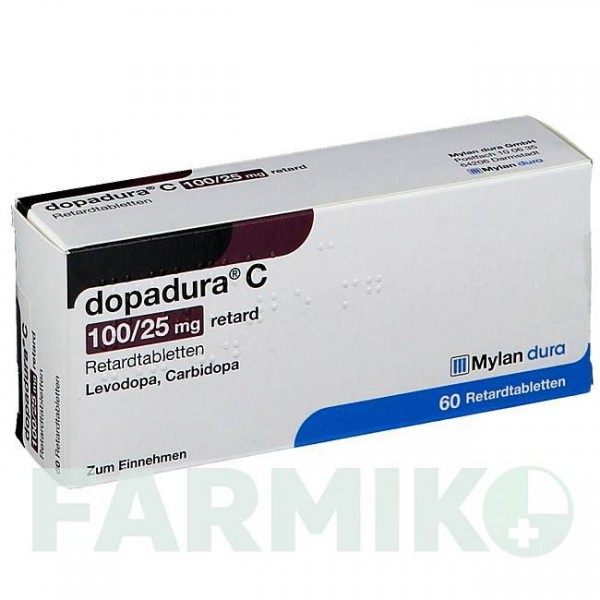 ДОПАДУРА (DOPADURA) 100/25 мг таблетки 60 шт - Леводопа, Карбидопа VIATRIS