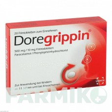 ДОРЕГРИППИН (DOREGRIPPIN) таблетки 20 шт - Парацетамол, Другое MEDICE PUTTER