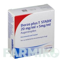 ДОРЗО (DORZO) 20 мг/мл + 5 мг/мл краплі 3x5 мл - Тимолол, Дорзоламід STADAPHARM