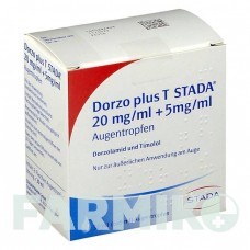 ДОРЗО (DORZO) 20 мг/мл + 5 мг/мл краплі 6x5 мл - Тимолол, Дорзоламід STADAPHARM
