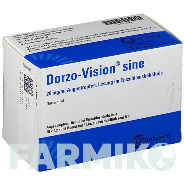 ДОРЗО (DORZO) 20 мг/мл краплі 30x0,2 мл - Дорзоламід OMNIVISION