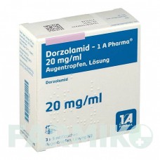 ДОРЗОЛАМІД (DORZOLAMID) 20 мг/мл краплі 3x5 мл - Дорзоламід 1 A PHARMA