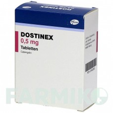 ДОСТИНЕКС (DOSTINEX) 0,5 мг таблетки 8 шт - Каберголин KOHLPHARMA