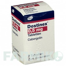 ДОСТИНЕКС (DOSTINEX) 0,5 мг таблетки 2 шт - Каберголин PFIZER