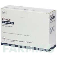 ДОВАТО (DOVATO) 50 мг/300 мг таблетки 1x30 шт - Ламивудин, Долутегравир KOHLPHARMA