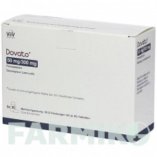 ДОВАТО (DOVATO) 50 мг/300 мг таблетки 1x30 шт - Ламивудин, Долутегравир KOHLPHARMA