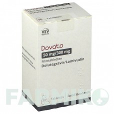 ДОВАТО (DOVATO) 50 мг/300 мг таблетки 1x30 шт - Ламивудин, Долутегравир VIIV HEALTHCARE