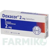 ДОКСАКОР (DOXACOR) 2 мг таблетки 20 шт - Доксазозин HEXAL