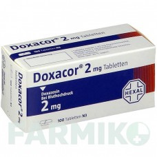 ДОКСАКОР (DOXACOR) 2 мг таблетки 100 шт - Доксазозин HEXAL