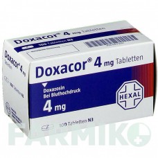 ДОКСАКОР (DOXACOR) 4 мг таблетки 20 шт - Доксазозин HEXAL
