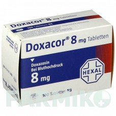 ДОКСАКОР (DOXACOR) 8 мг таблетки 100 шт - Доксазозин HEXAL