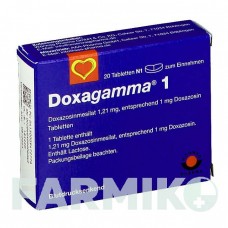 ДОКСАГАММА (DOXAGAMMA) 1 мг таблетки 20 шт - Доксазозин AAA - PHARMA