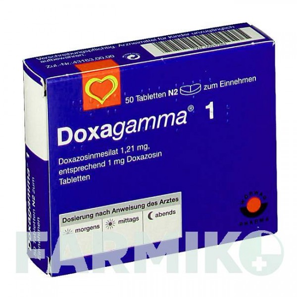 ДОКСАГАММА (DOXAGAMMA) 1 мг таблетки 50 шт - Доксазозин AAA - PHARMA