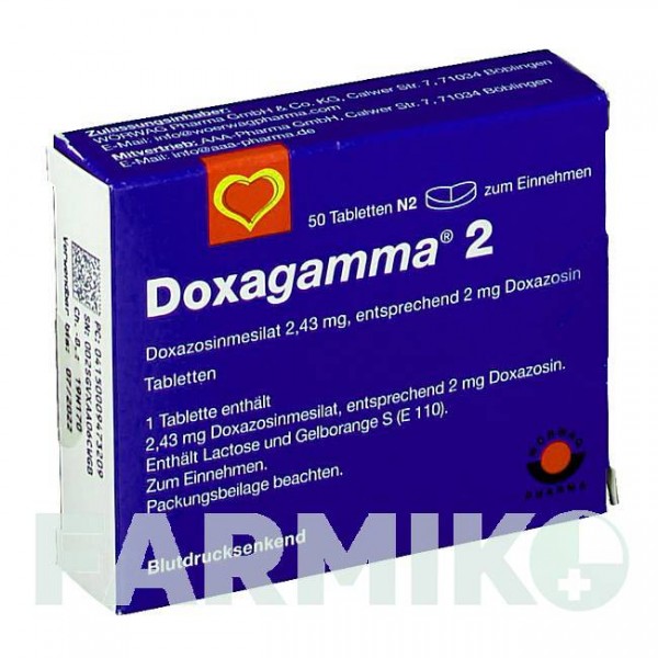 ДОКСАГАММА (DOXAGAMMA) 2 мг таблетки 50 шт - Доксазозин AAA - PHARMA