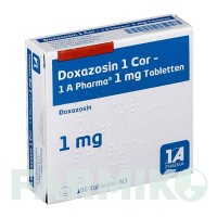 ДОКСАЗОЗИН (DOXAZOSIN) 1 таблетки 100 шт - Доксазозин 1 A PHARMA