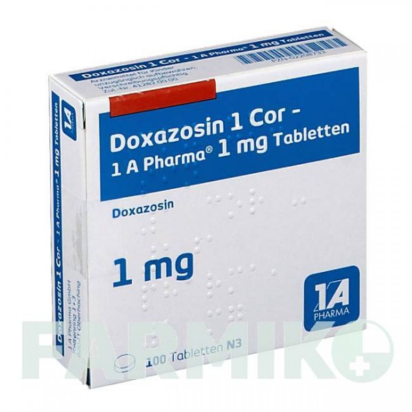 ДОКСАЗОЗИН (DOXAZOSIN) 1 таблетки 100 шт - Доксазозин 1 A PHARMA