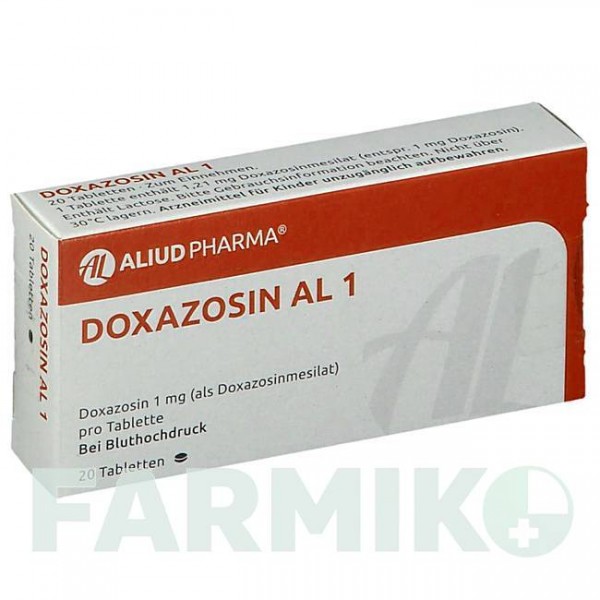 ДОКСАЗОЗИН (DOXAZOSIN) 1 таблетки 20 шт - Доксазозин ALIUD PHARMA