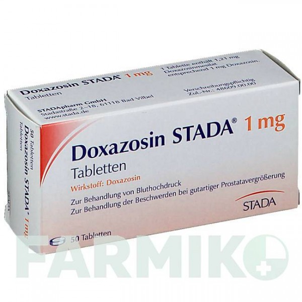 ДОКСАЗОЗИН (DOXAZOSIN) 1 мг таблетки 50 шт - Доксазозин STADAPHARM