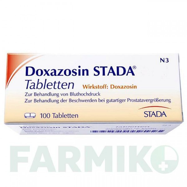 ДОКСАЗОЗИН (DOXAZOSIN) 1 мг таблетки 100 шт - Доксазозин STADAPHARM