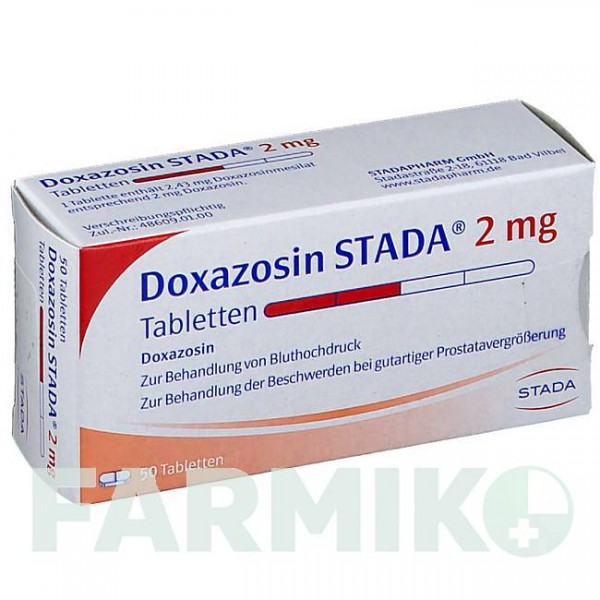 ДОКСАЗОЗИН (DOXAZOSIN) 2 мг таблетки 50 шт - Доксазозин STADAPHARM