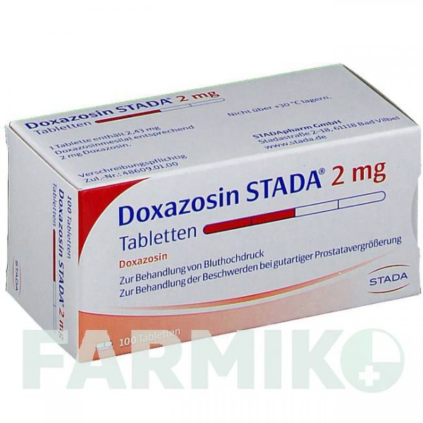 ДОКСАЗОЗИН (DOXAZOSIN) 2 мг таблетки 100 шт - Доксазозин STADAPHARM