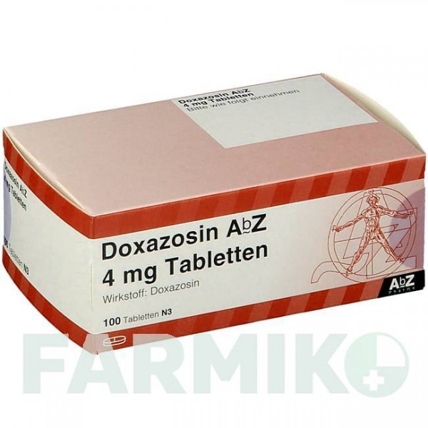 ДОКСАЗОЗИН (DOXAZOSIN) 4 мг таблетки 100 шт - Доксазозин ABZ PHARMA