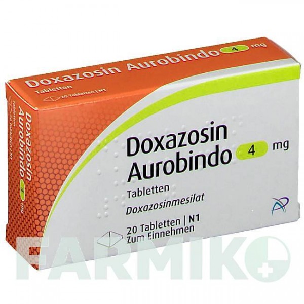 ДОКСАЗОЗИН (DOXAZOSIN) 4 мг таблетки 20 шт - Доксазозин PUREN PHARMA