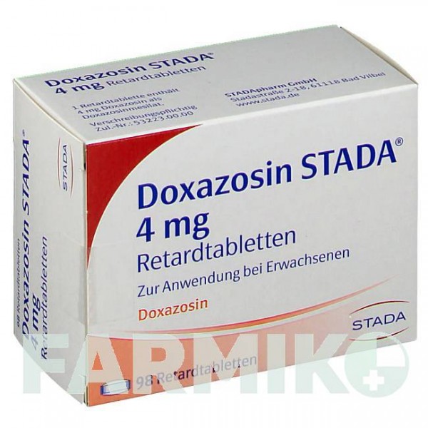 ДОКСАЗОЗИН (DOXAZOSIN) 4 мг таблетки 98 шт - Доксазозин STADAPHARM