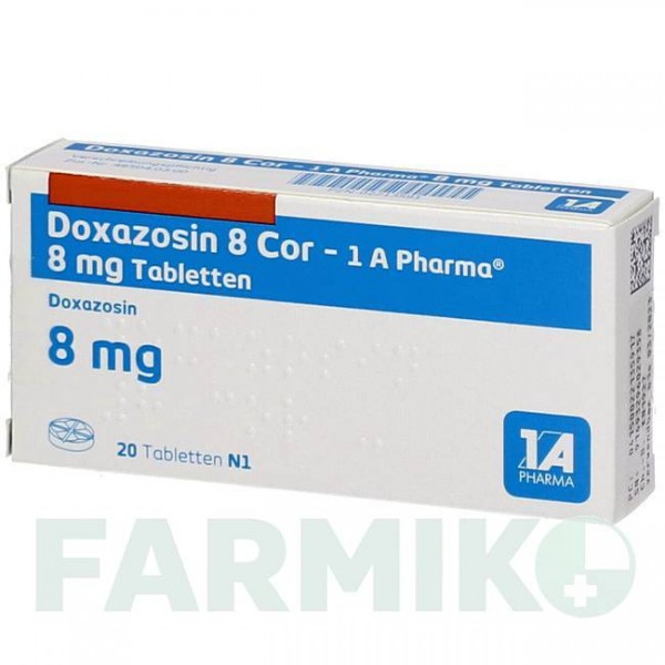 ДОКСАЗОЗИН (DOXAZOSIN) 8 мг таблетки 20 шт - Доксазозин 1 A PHARMA