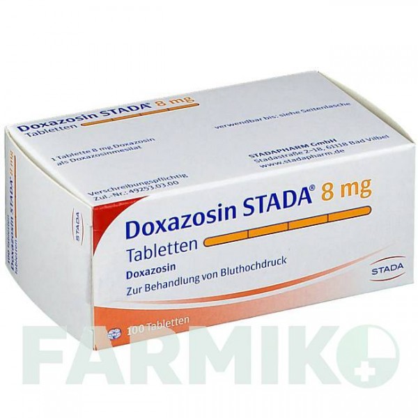 ДОКСАЗОЗИН (DOXAZOSIN) 8 мг таблетки 100 шт - Доксазозин STADAPHARM