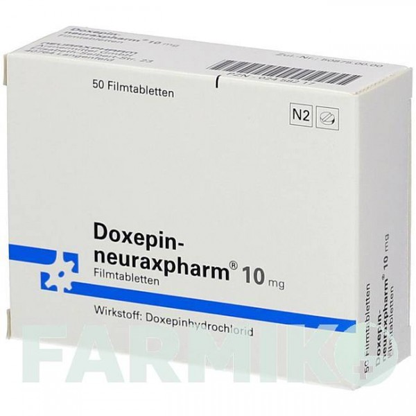 ДОКСЕПИН (DOXEPIN) 10 мг таблетки 50 шт - Доксепин NEURAXPHARM