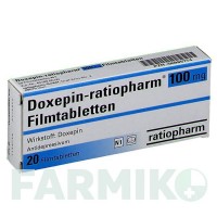 ДОКСЕПИН (DOXEPIN) 100 мг таблетки 20 шт - Доксепин RATIOPHARM