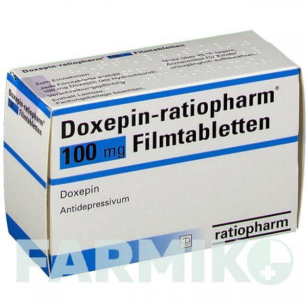 ДОКСЕПІН (DOXEPIN) 100 мг таблетки 50 шт - Доксепін RATIOPHARM