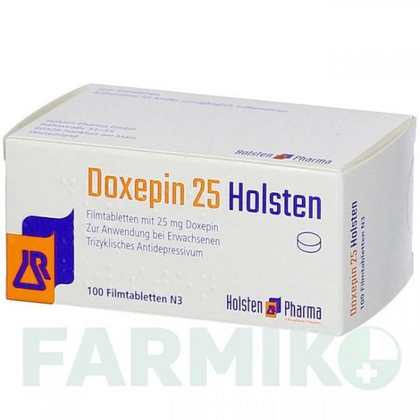 ДОКСЕПИН (DOXEPIN) 25 таблетки 100 шт - Доксепин HOLSTEN PHARMA
