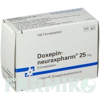 ДОКСЕПІН (DOXEPIN) 25 мг таблетки 20 шт - Доксепін NEURAXPHARM