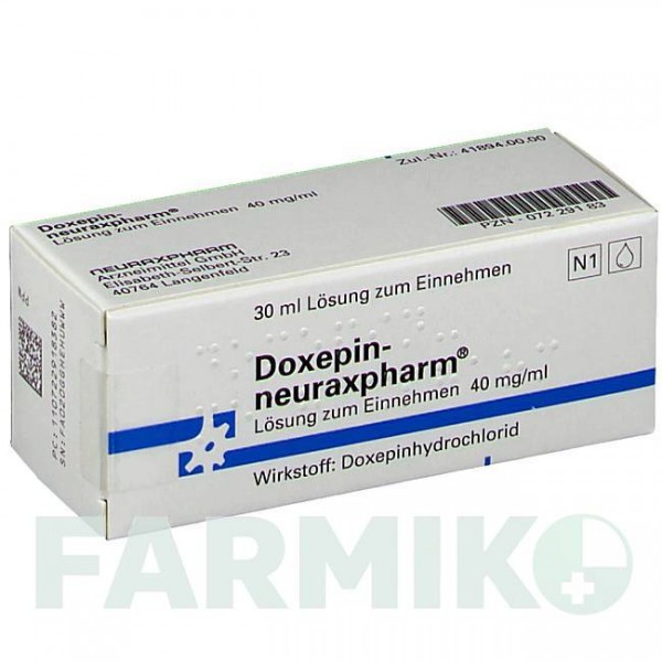 ДОКСЕПІН (DOXEPIN) 40 мг/мл розчин 30 мл - Доксепін NEURAXPHARM