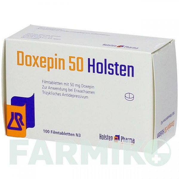 ДОКСЕПИН (DOXEPIN) 50 таблетки 20 шт - Доксепин HOLSTEN PHARMA