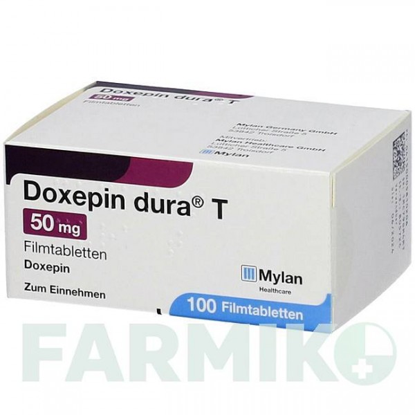 ДОКСЕПІН (DOXEPIN) 50 мг таблетки 100 шт - Доксепін VIATRIS