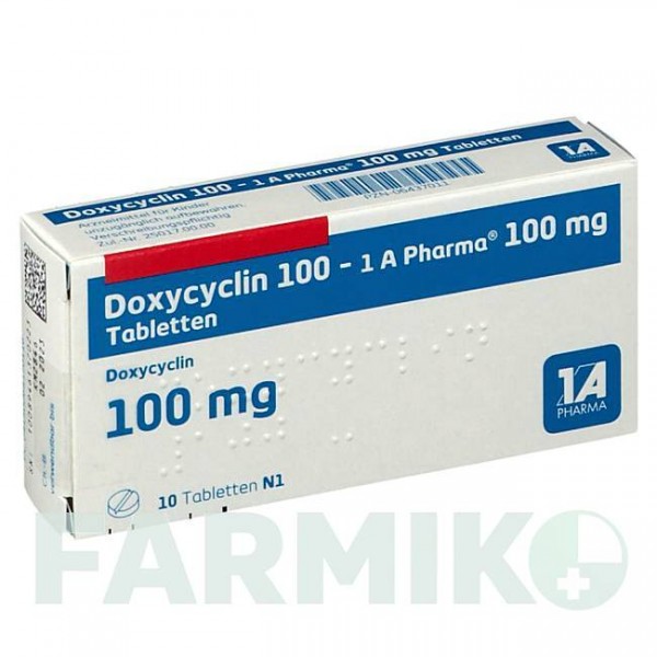 ДОКСИЦИКЛІН (DOXYCYCLIN) 100 таблетки 10 шт - Доксициклін 1 A PHARMA