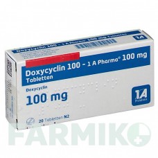 ДОКСИЦИКЛІН (DOXYCYCLIN) 100 таблетки 20 шт - Доксициклін 1 A PHARMA