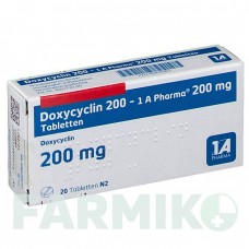 ДОКСИЦИКЛІН (DOXYCYCLIN) 200 таблетки 20 шт - Доксициклін 1 A PHARMA