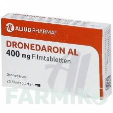 ДРОНЕДАРОН (DRONEDARON) 400 мг таблетки 20 шт - Дронедарон ALIUD PHARMA