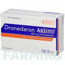 ДРОНЕДАРОН (DRONEDARON) 400 мг таблетки 50 шт - Дронедарон ARISTO PHARMA