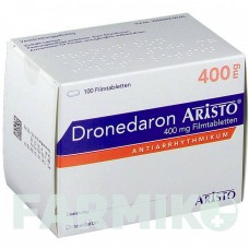 ДРОНЕДАРОН (DRONEDARON) 400 мг таблетки 100 шт - Дронедарон ARISTO PHARMA