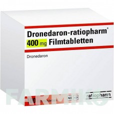 ДРОНЕДАРОН (DRONEDARON) 400 мг таблетки 100 шт - Дронедарон RATIOPHARM