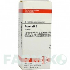 ДРОЗЕРА (DROSERA) D 2 таблетки 80 шт - Гомеопатия DHU
