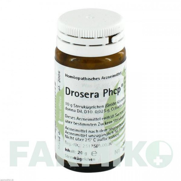 ДРОСЕРА ПХКП (DROSERA PHCP) глобули 20 г - Гомеопатія PHONIX LABORATORIUM