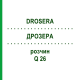 ДРОЗЕРА (DROSERA) Q 26 розчин 15 мл - Гомеопатія GUDJONS